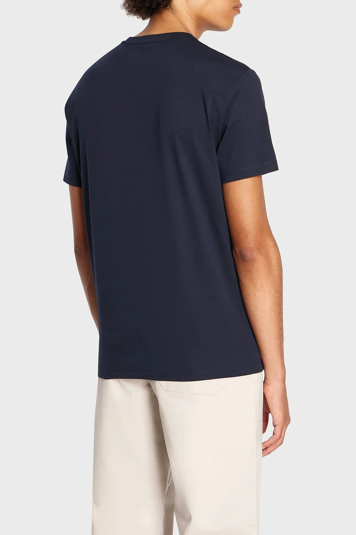 Armani Exchange Pamuklu Regular Fit Bisiklet Yaka Erkek T Shirt 6RZTJG ZJ8EZ 1510 LACİVERT - 2