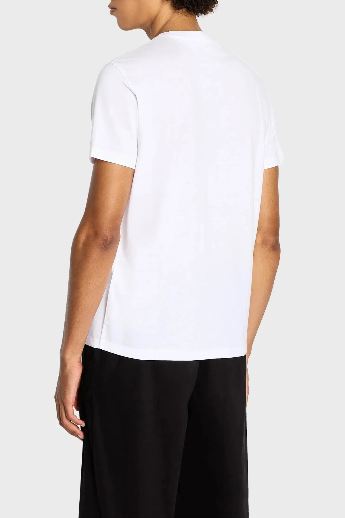 Armani Exchange Pamuklu Regular Fit Bisiklet Yaka Erkek T Shirt 6RZTKB ZJ9AZ 1100 BEYAZ - 2