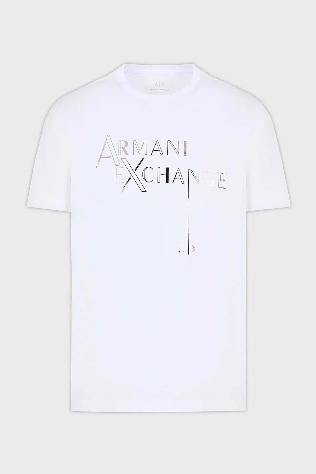 Armani Exchange Pamuklu Regular Fit Bisiklet Yaka Erkek T Shirt 6RZTKB ZJ9AZ 1100 BEYAZ - 4