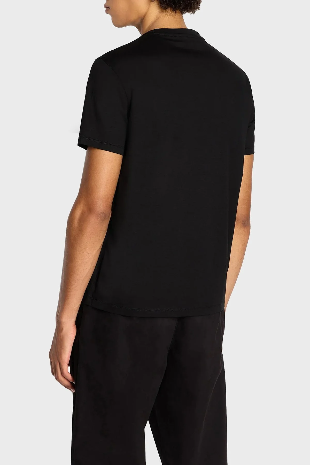 Armani Exchange Pamuklu Regular Fit Bisiklet Yaka Erkek T Shirt 6RZTKB ZJ9AZ 1200 SİYAH - 2