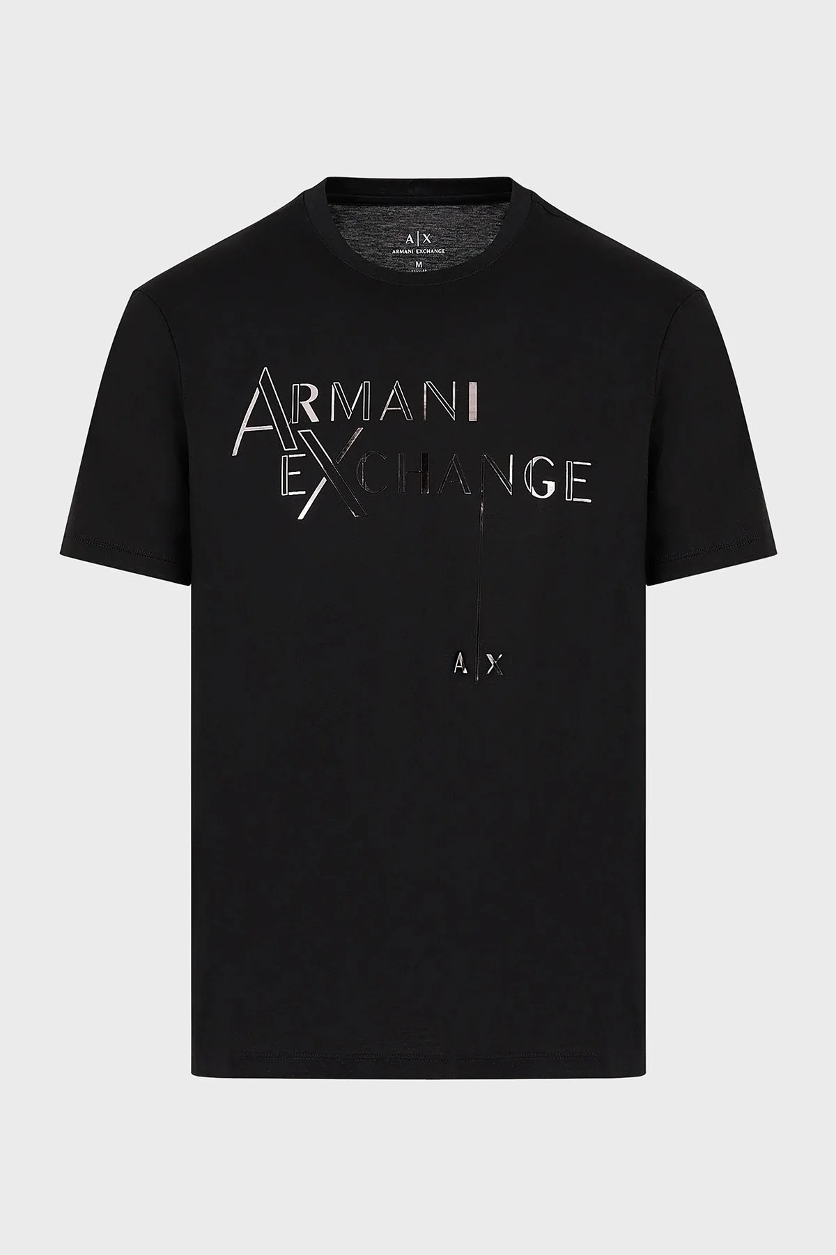 Armani Exchange Pamuklu Regular Fit Bisiklet Yaka Erkek T Shirt 6RZTKB ZJ9AZ 1200 SİYAH - 4