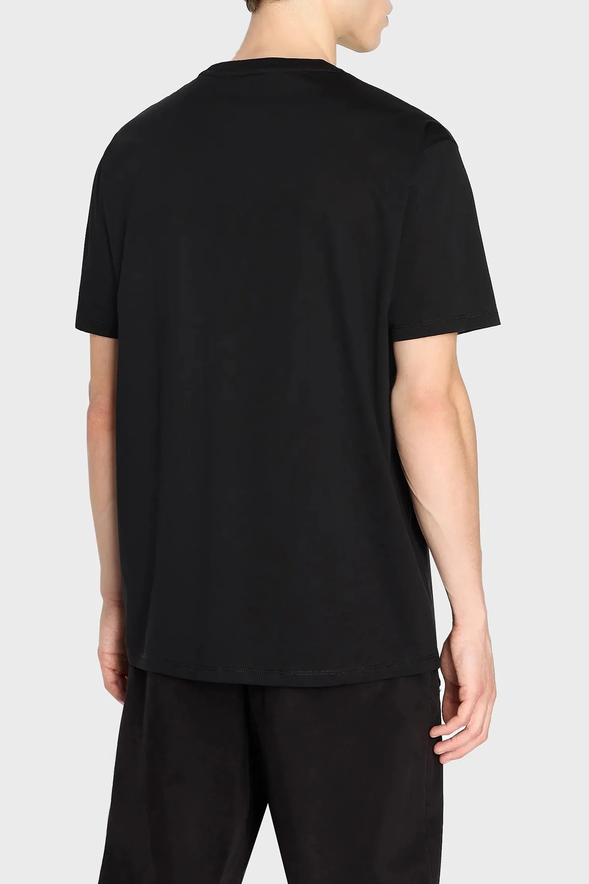 Armani Exchange Pamuklu Regular Fit Bisiklet Yaka Erkek T Shirt 6RZTLK ZJ9AZ 1200 SİYAH - 2