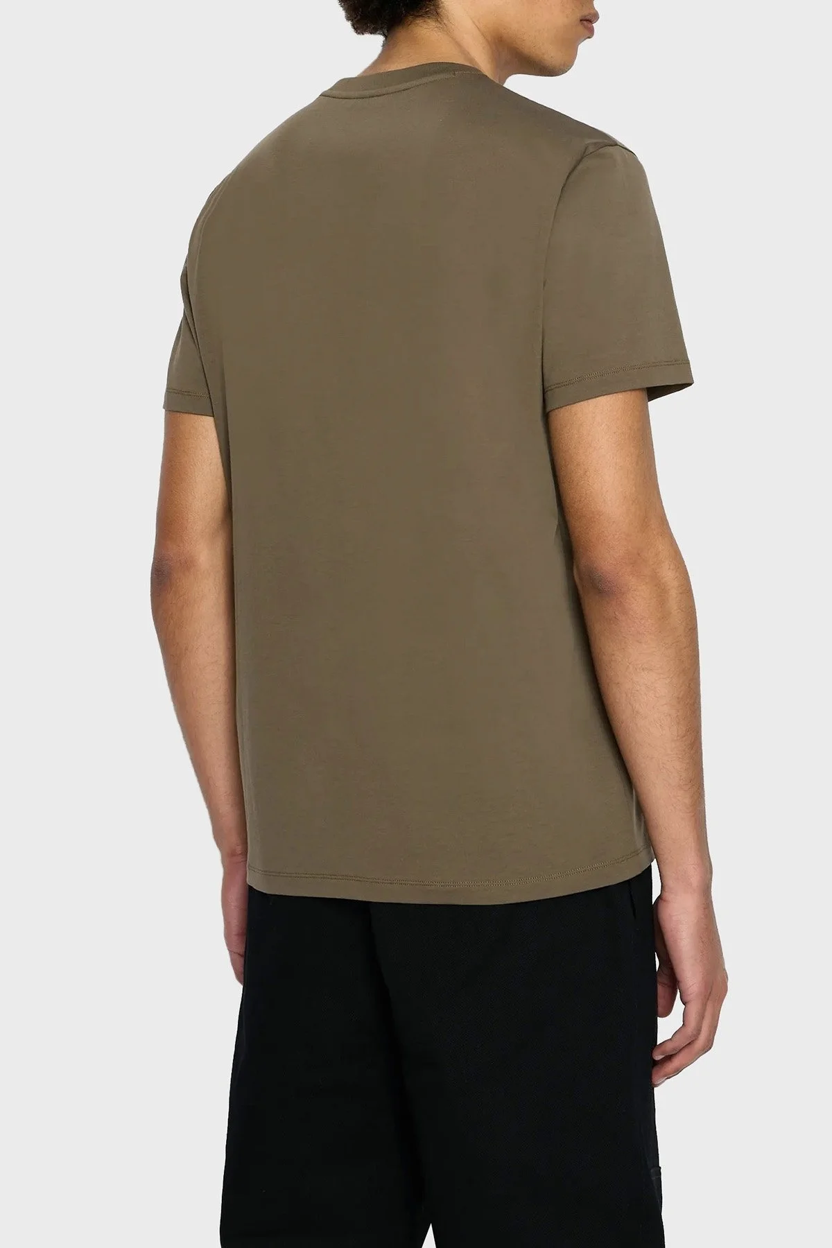 Armani Exchange Pamuklu Regular Fit Bisiklet Yaka Erkek T Shirt 6RZTLK ZJ9AZ 1784 HAKİ - 2