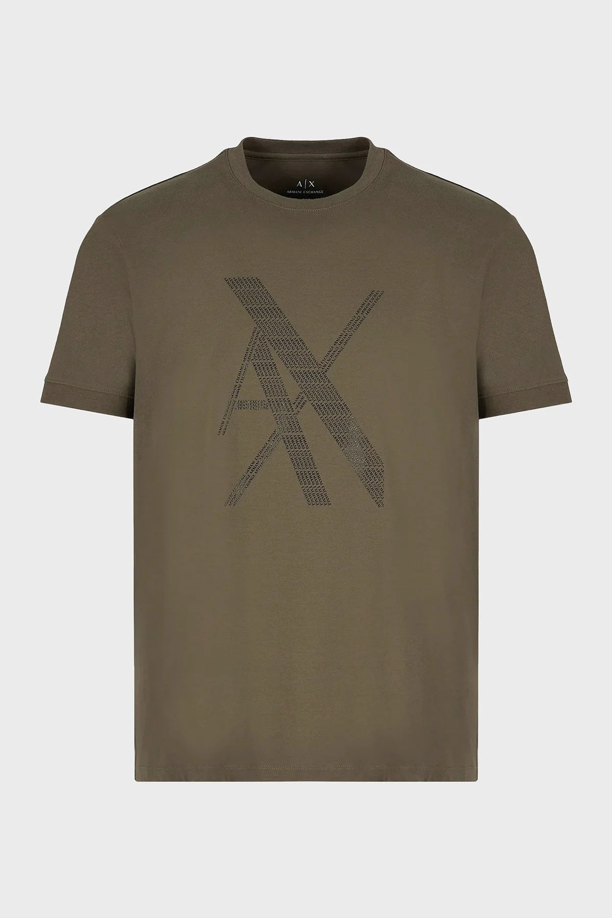 Armani Exchange Pamuklu Regular Fit Bisiklet Yaka Erkek T Shirt 6RZTLK ZJ9AZ 1784 HAKİ - 4