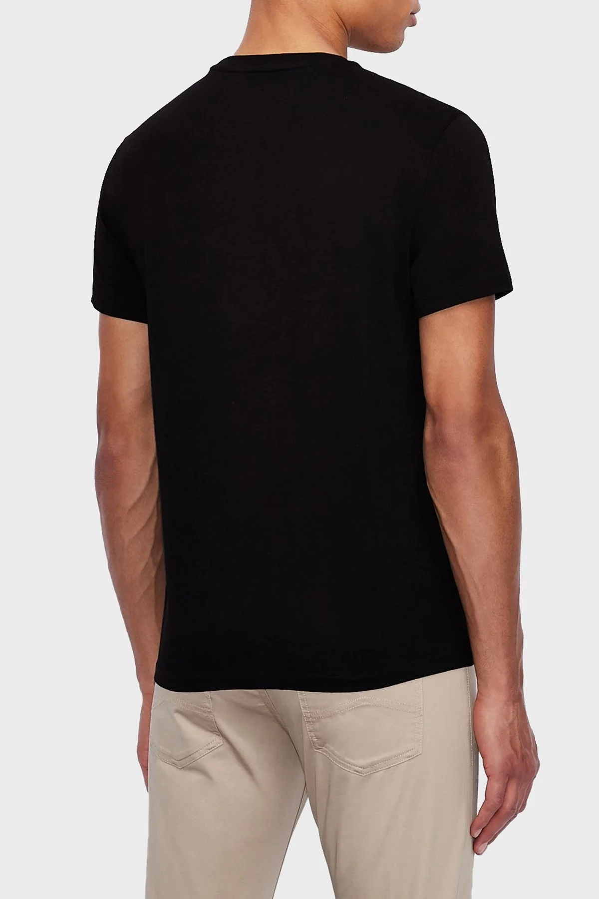 Armani Exchange Pamuklu Regular Fit Bisiklet Yaka Erkek T Shirt 8NZT91 Z8H4Z 1200 SİYAH - 2