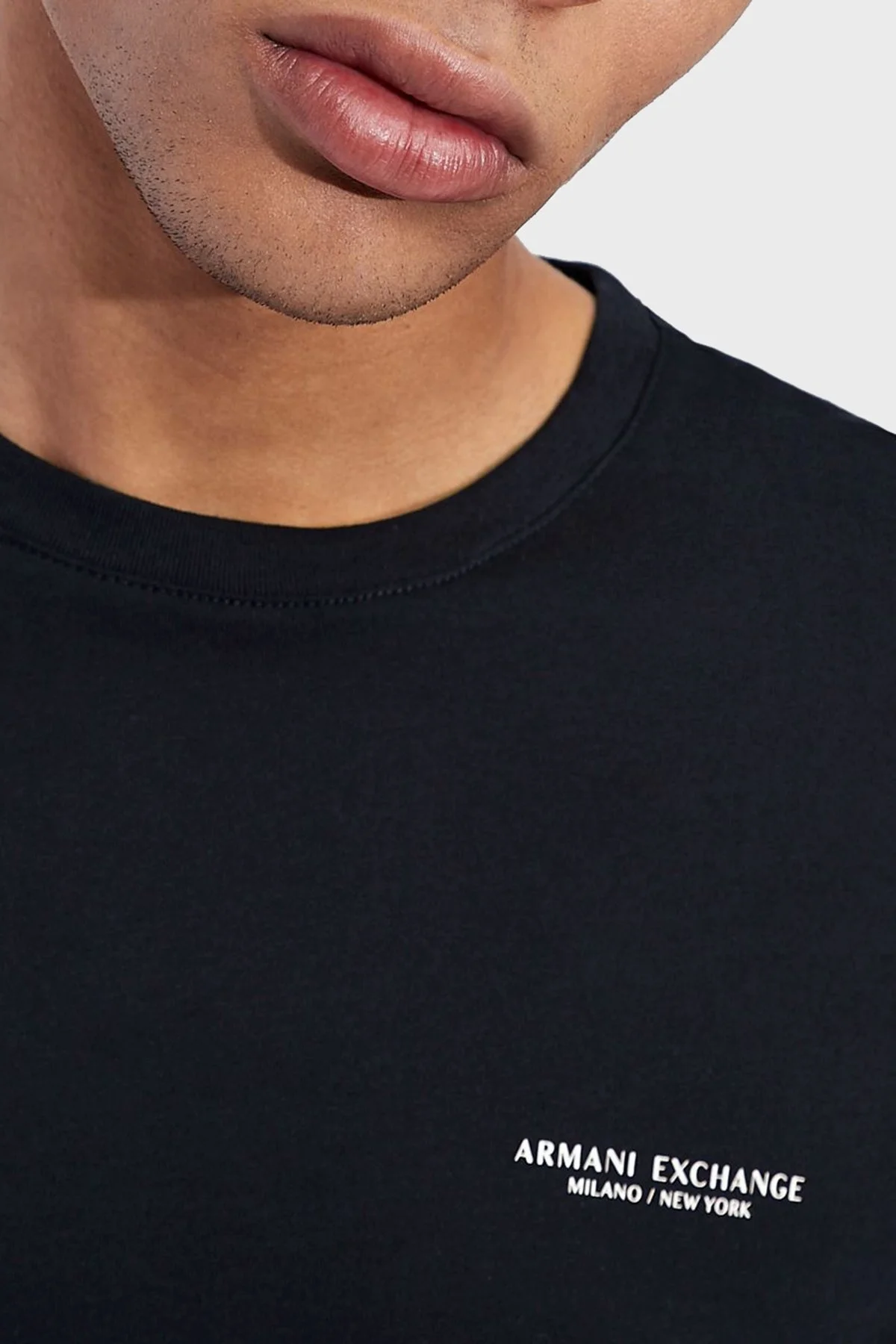 Armani Exchange Pamuklu Regular Fit Bisiklet Yaka Erkek T Shirt 8NZT91 Z8H4Z 1510 LACİVERT - 2