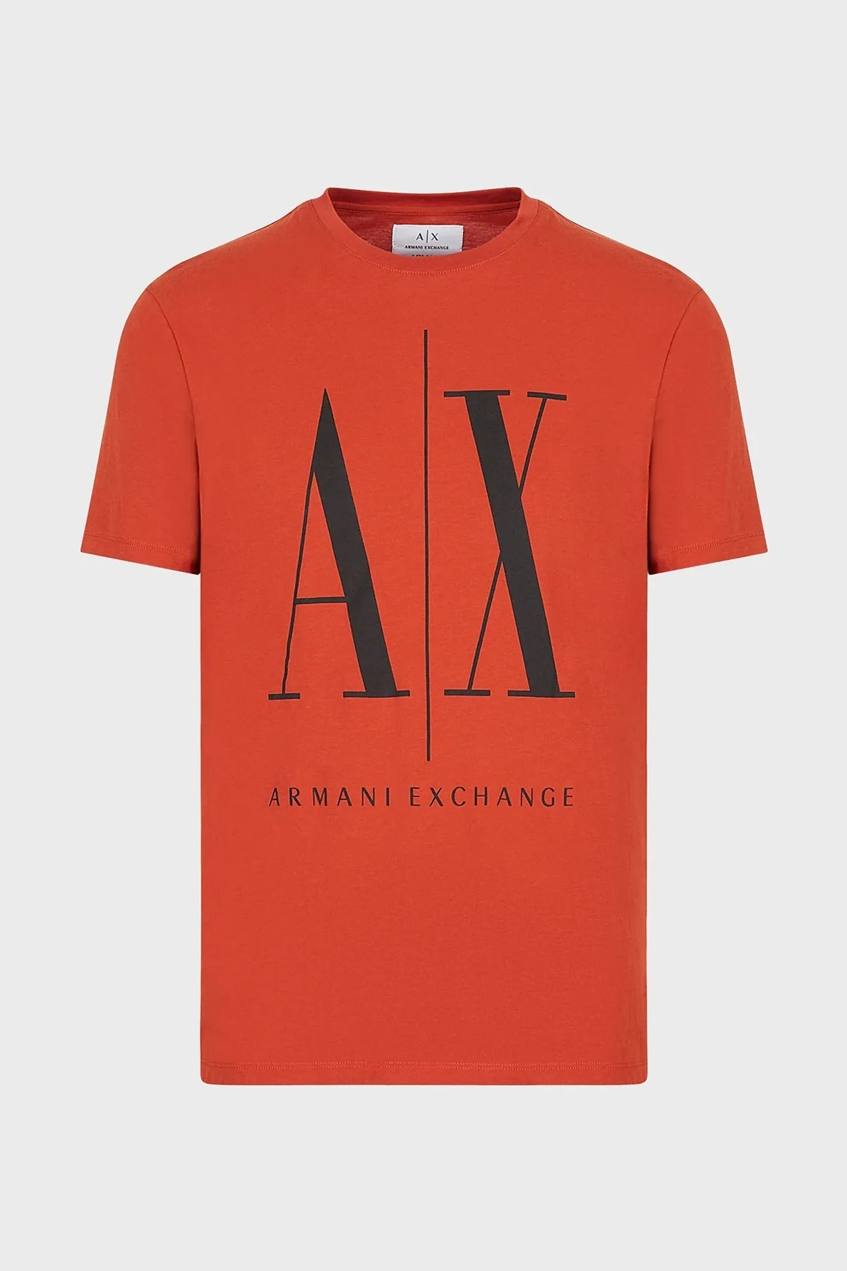 Armani Exchange Pamuklu Regular Fit Bisiklet Yaka Erkek T Shirt 8NZTPA ZJH4Z 6472 KİREMİT - 4