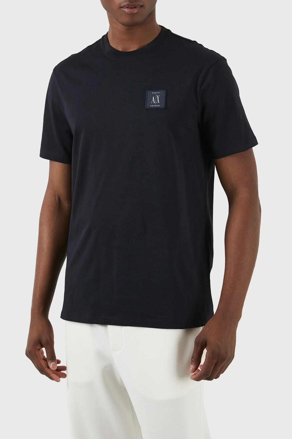 Armani Exchange Pamuklu Regular Fit Bisiklet Yaka Erkek T Shirt 8NZTPR ZJH4Z 1510 LACİVERT - 1