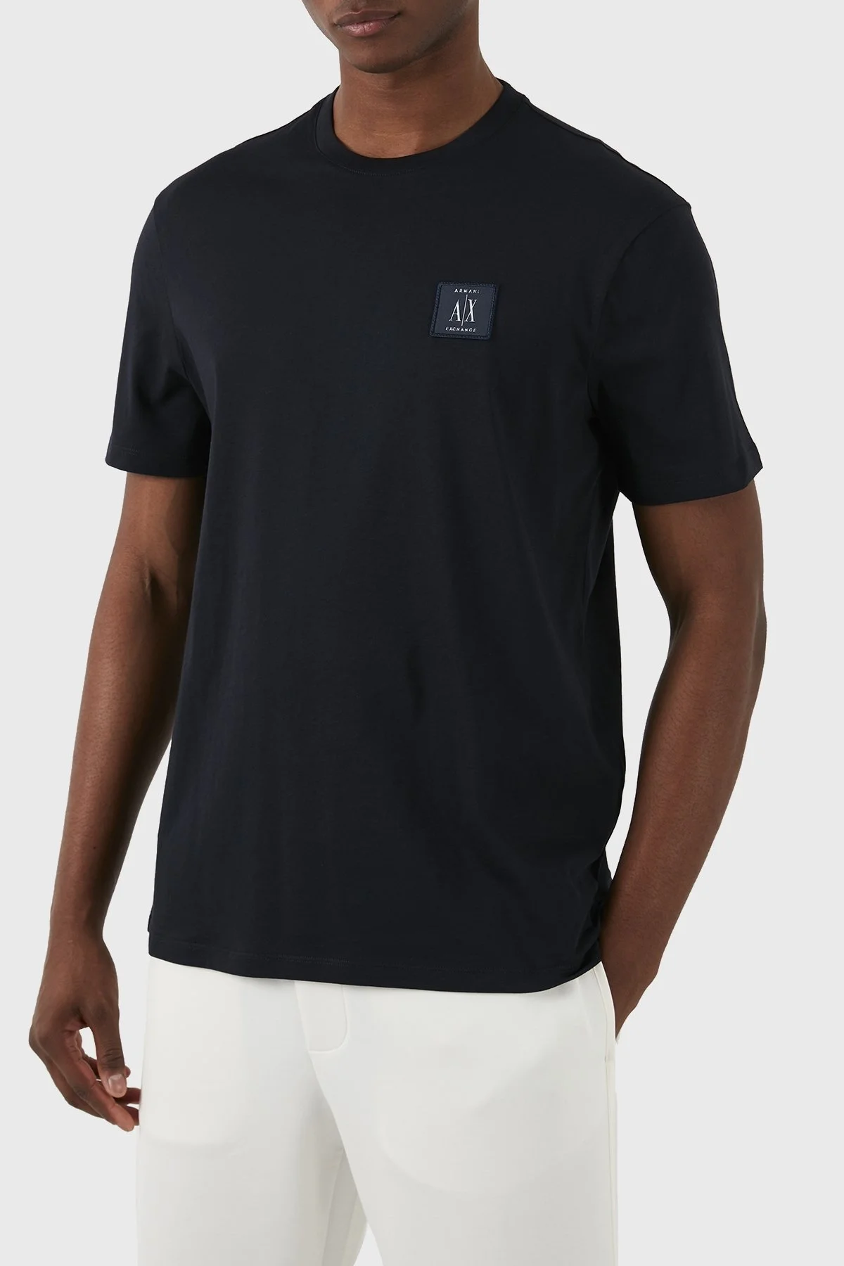 Armani Exchange Pamuklu Regular Fit Bisiklet Yaka Erkek T Shirt 8NZTPR ZJH4Z 1510 LACİVERT - 4