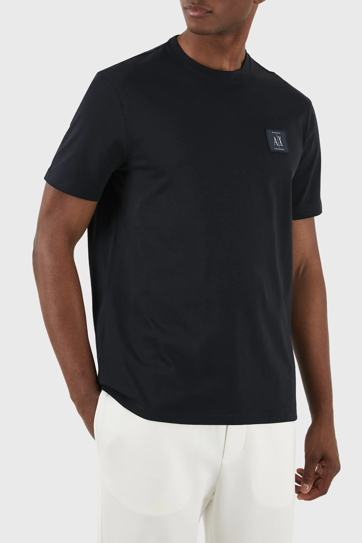 Armani Exchange Pamuklu Regular Fit Bisiklet Yaka Erkek T Shirt 8NZTPR ZJH4Z 1510 LACİVERT - 5