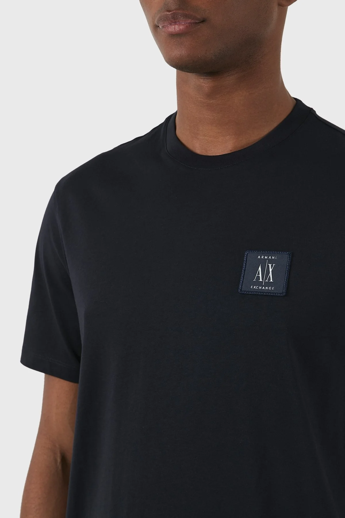 Armani Exchange Pamuklu Regular Fit Bisiklet Yaka Erkek T Shirt 8NZTPR ZJH4Z 1510 LACİVERT - 6