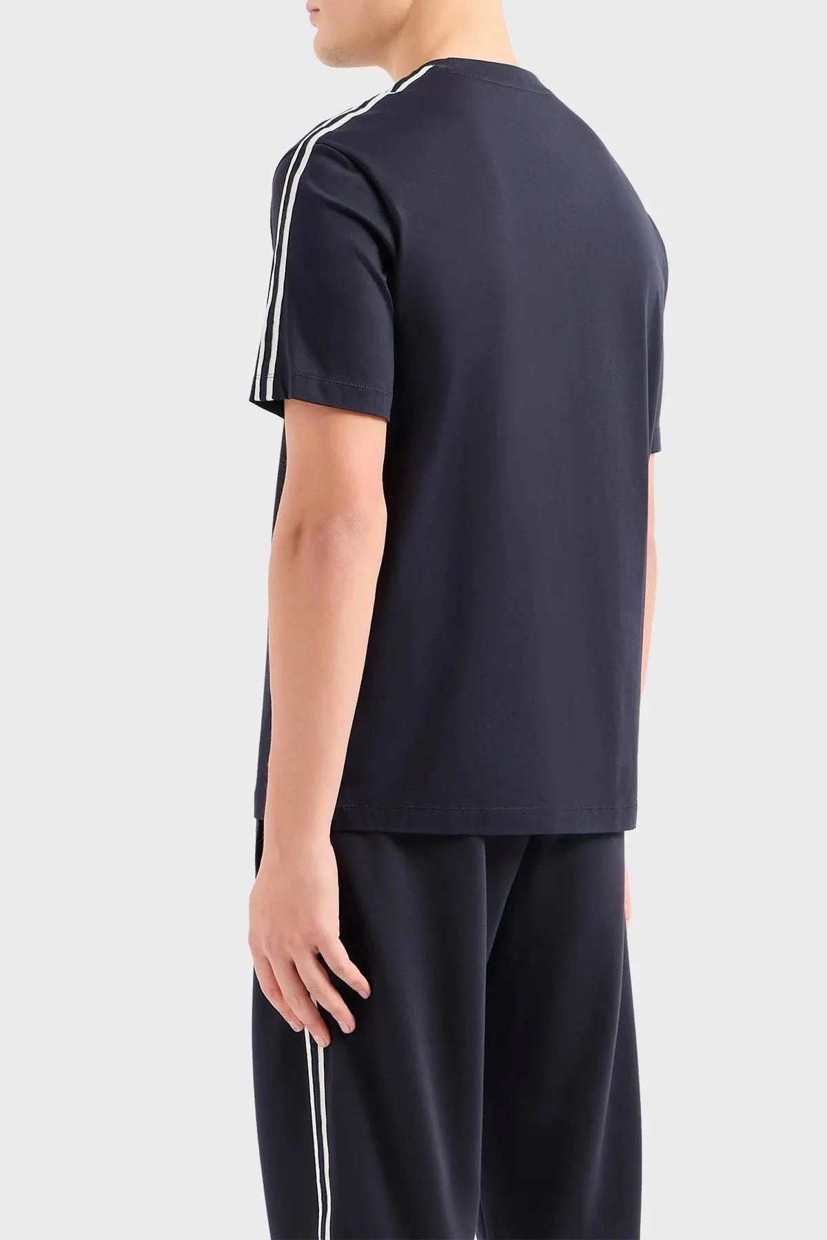 Armani Exchange Pamuklu Regular Fit Bisiklet Yaka Erkek T Shirt 8NZTSG ZJ9AZ 1510 LACİVERT - 2