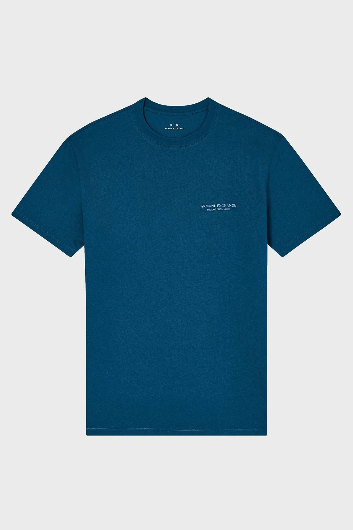 Armani Exchange Pamuklu Regular Fit Bisiklet Yaka Erkek T Shirt XM001281 AF10361 UB022 PETROL - 5