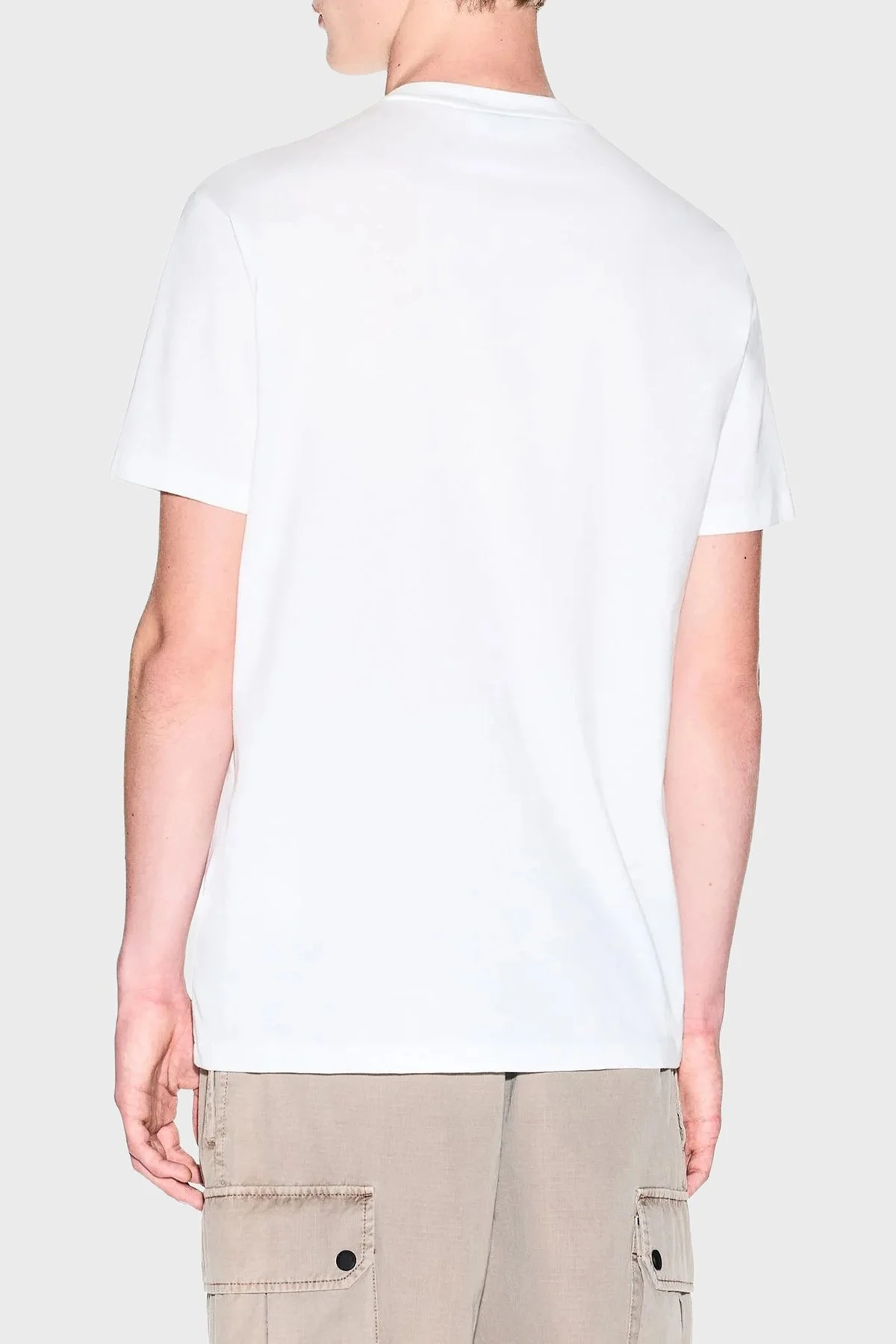 Armani Exchange Pamuklu Regular Fit Bisiklet Yaka Erkek T Shirt XM002213 AF10356 U0009 BEYAZ - 2