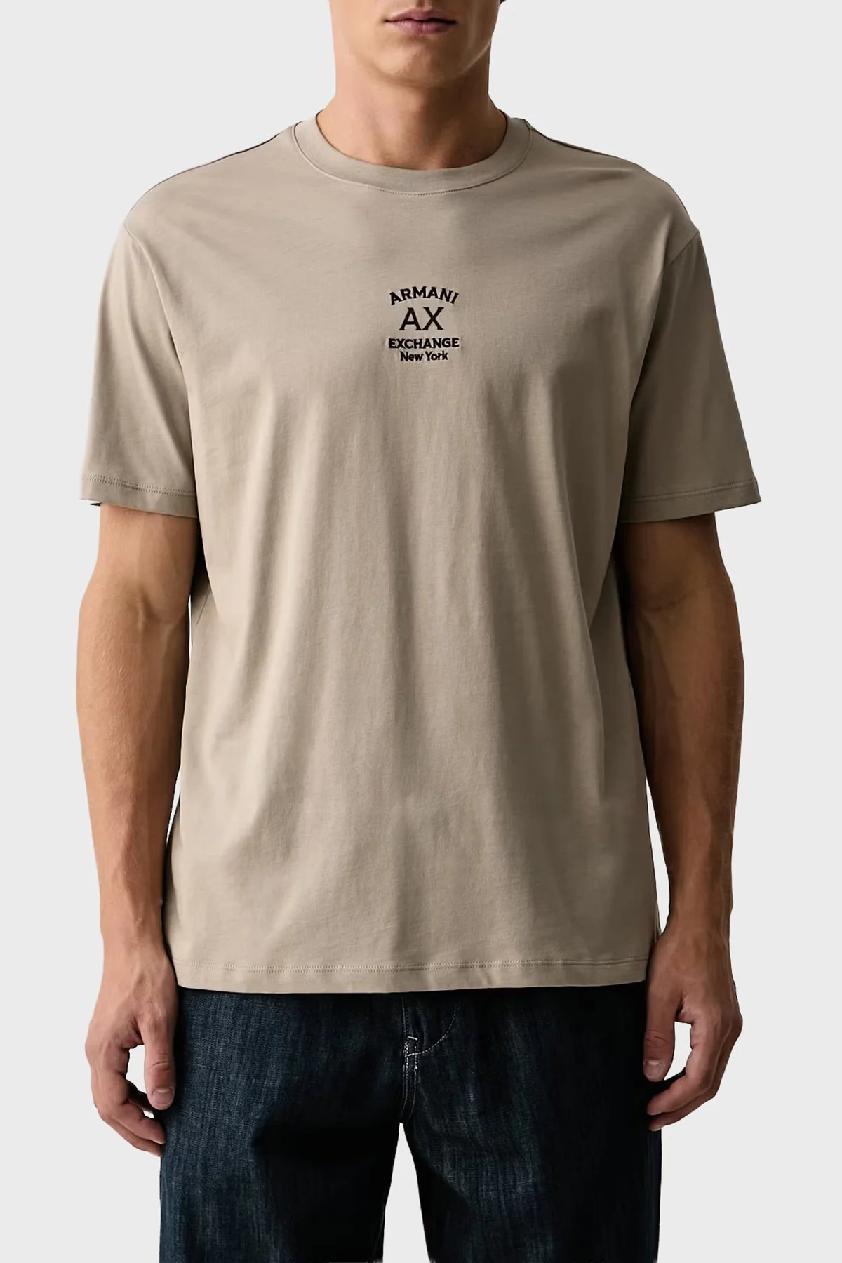 Armani Exchange Pamuklu Regular Fit Bisiklet Yaka Erkek T Shirt XM003023 AF10358 U6161 Haki - 1