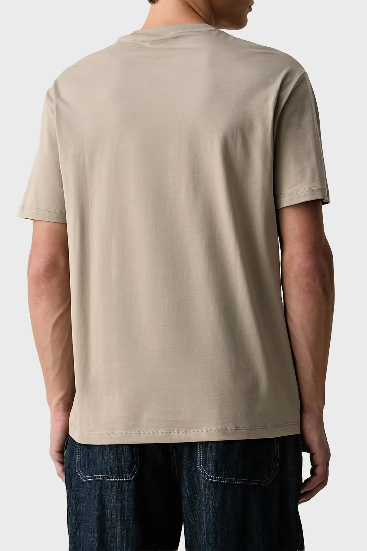 Armani Exchange Pamuklu Regular Fit Bisiklet Yaka Erkek T Shirt XM003023 AF10358 U6161 Haki - 3