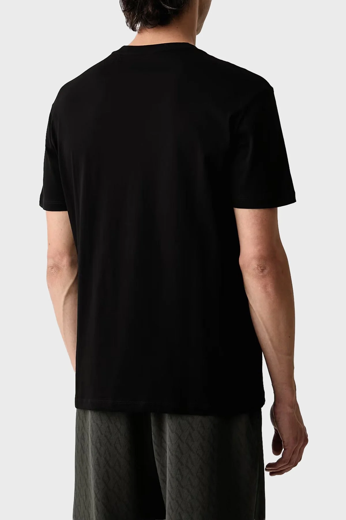 Armani Exchange Pamuklu Regular Fit Bisiklet Yaka Erkek T Shirt XM003023 AF10358 UC001 Siyah - 4