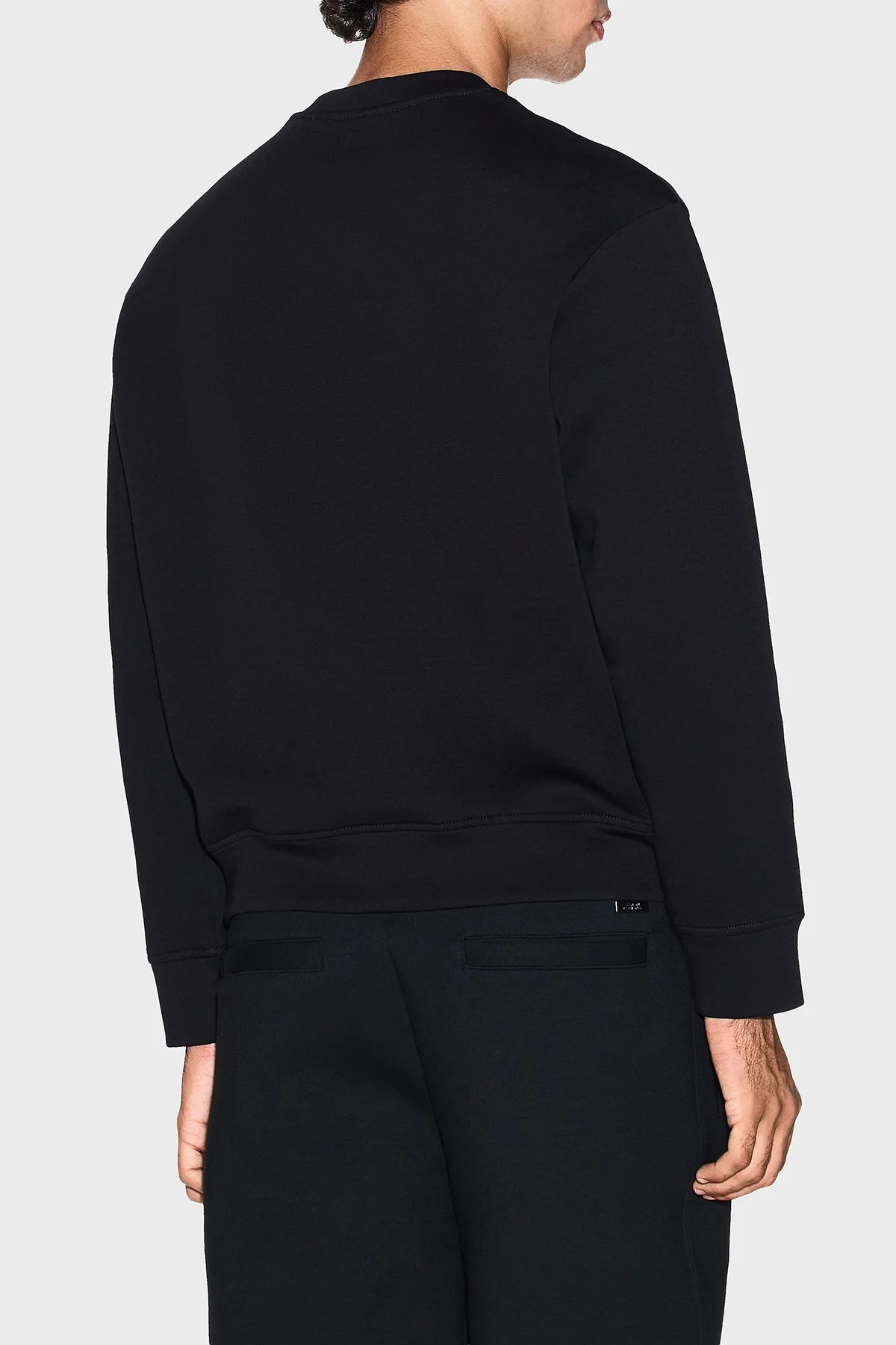 Armani Exchange Pamuklu Regular Fit Bisiklet Yaka Logolu Erkek Sweat XM001892 AF10818 MC237 SİYAH-GOLD - 7
