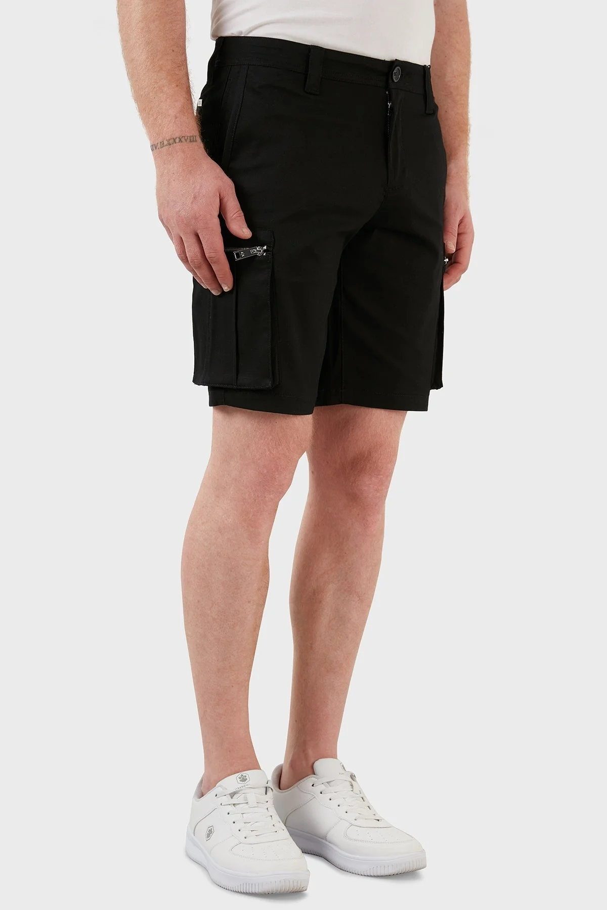 Armani Exchange Pamuklu Regular Fit Cepli Erkek Bermuda 8NZS64 ZN86Z 1200 SİYAH - 3