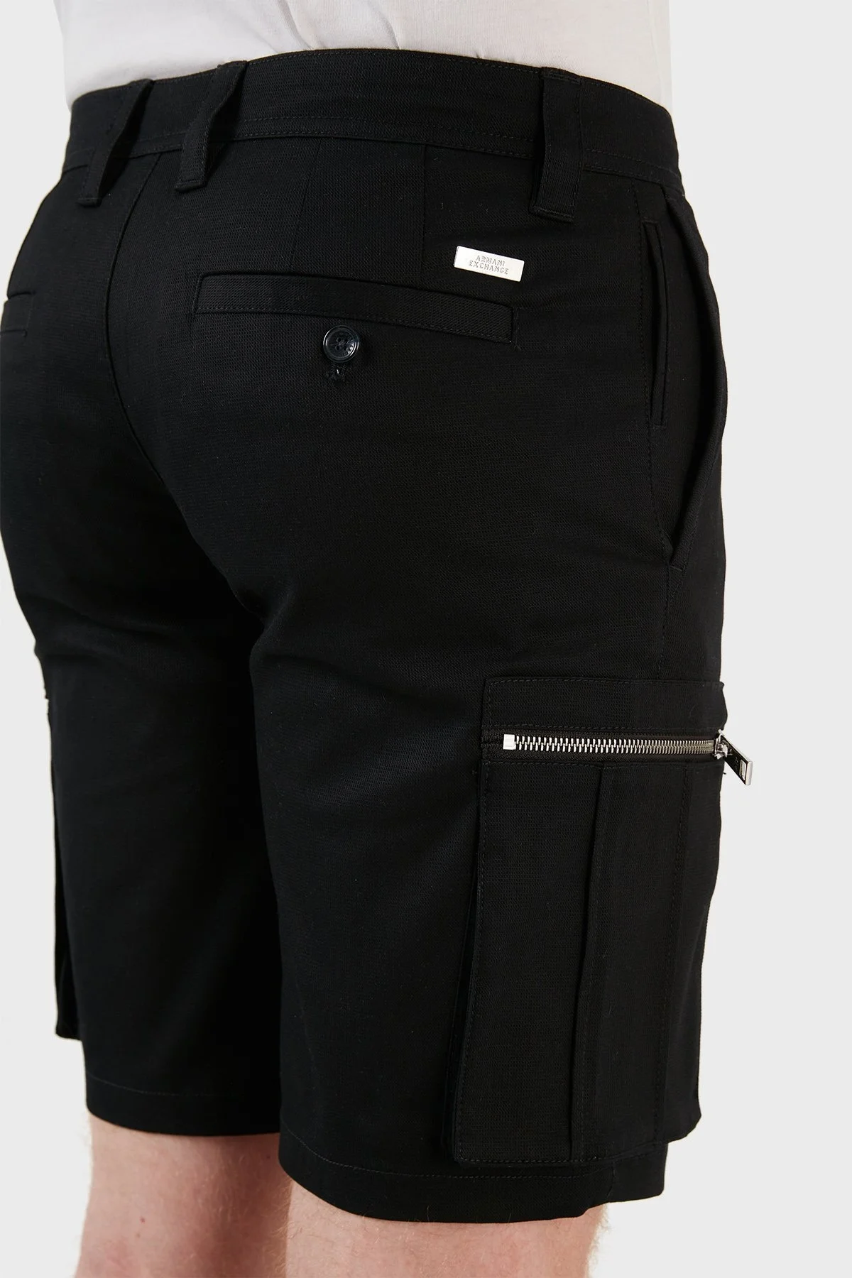 Armani Exchange Pamuklu Regular Fit Cepli Erkek Bermuda 8NZS64 ZN86Z 1200 SİYAH - 7