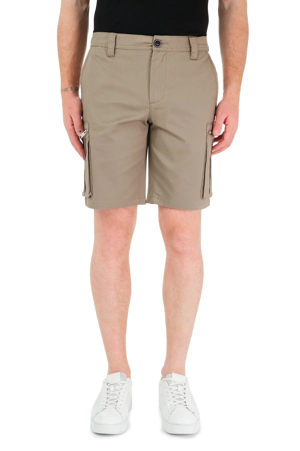 Armani Exchange Pamuklu Regular Fit Cepli Erkek Bermuda 8NZS64 ZN86Z 1742 BEJ - 2