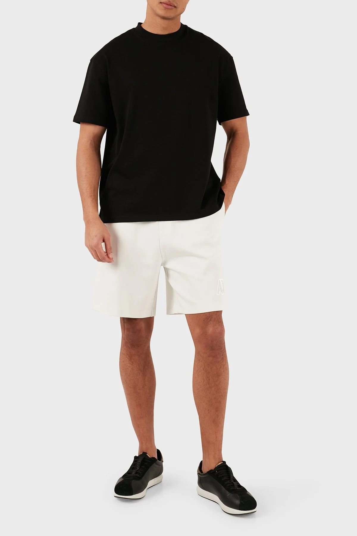 Armani Exchange Pamuklu Regular Fit Cepli Erkek Short 3DZSAC ZJMAZ 1116 BEYAZ - 6