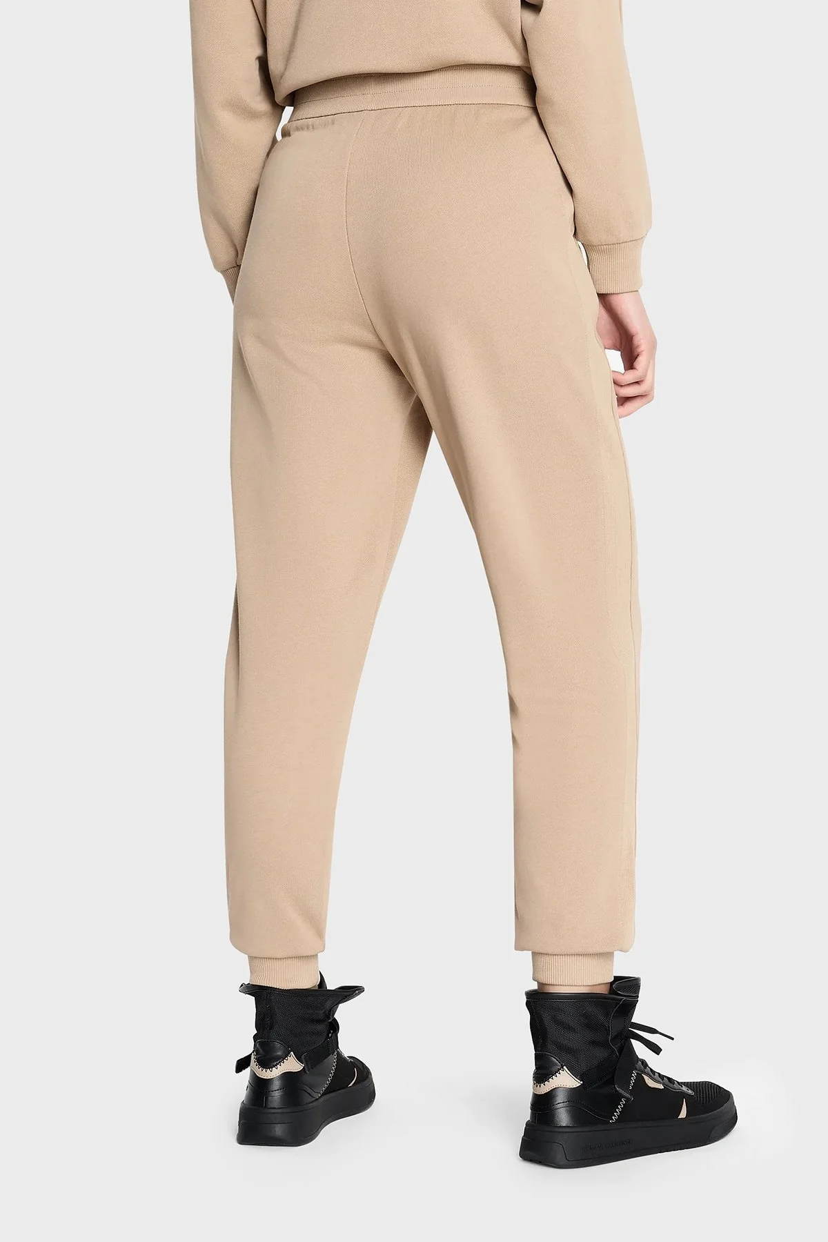 Armani Exchange Pamuklu Regular Fit Cepli Jogger Spor Bayan Pantolon 6RYP78 YJEBZ 0748 BEJ - 6