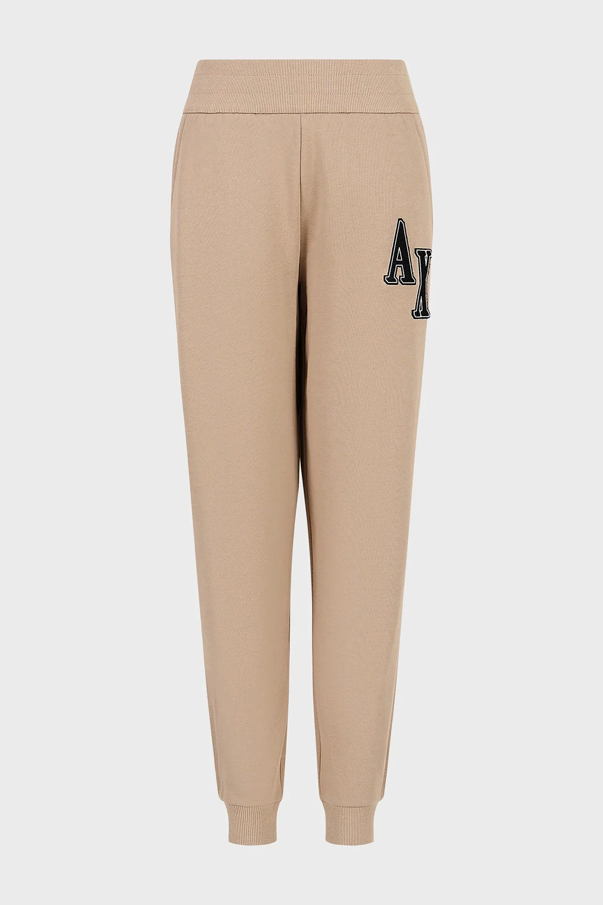 Armani Exchange Pamuklu Regular Fit Cepli Jogger Spor Kadın Pantolon 6RYP78 YJEBZ 0748 BEJ - 4