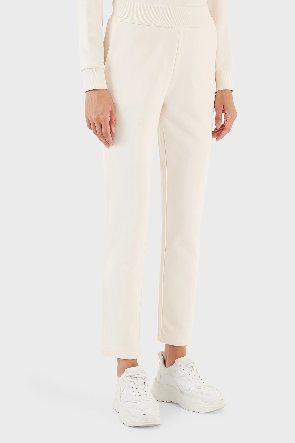 Armani Exchange Pamuklu Regular Fit Cepli Spor Bayan Pantolon 6RYP89 YJECZ 1130 BEJ - 6