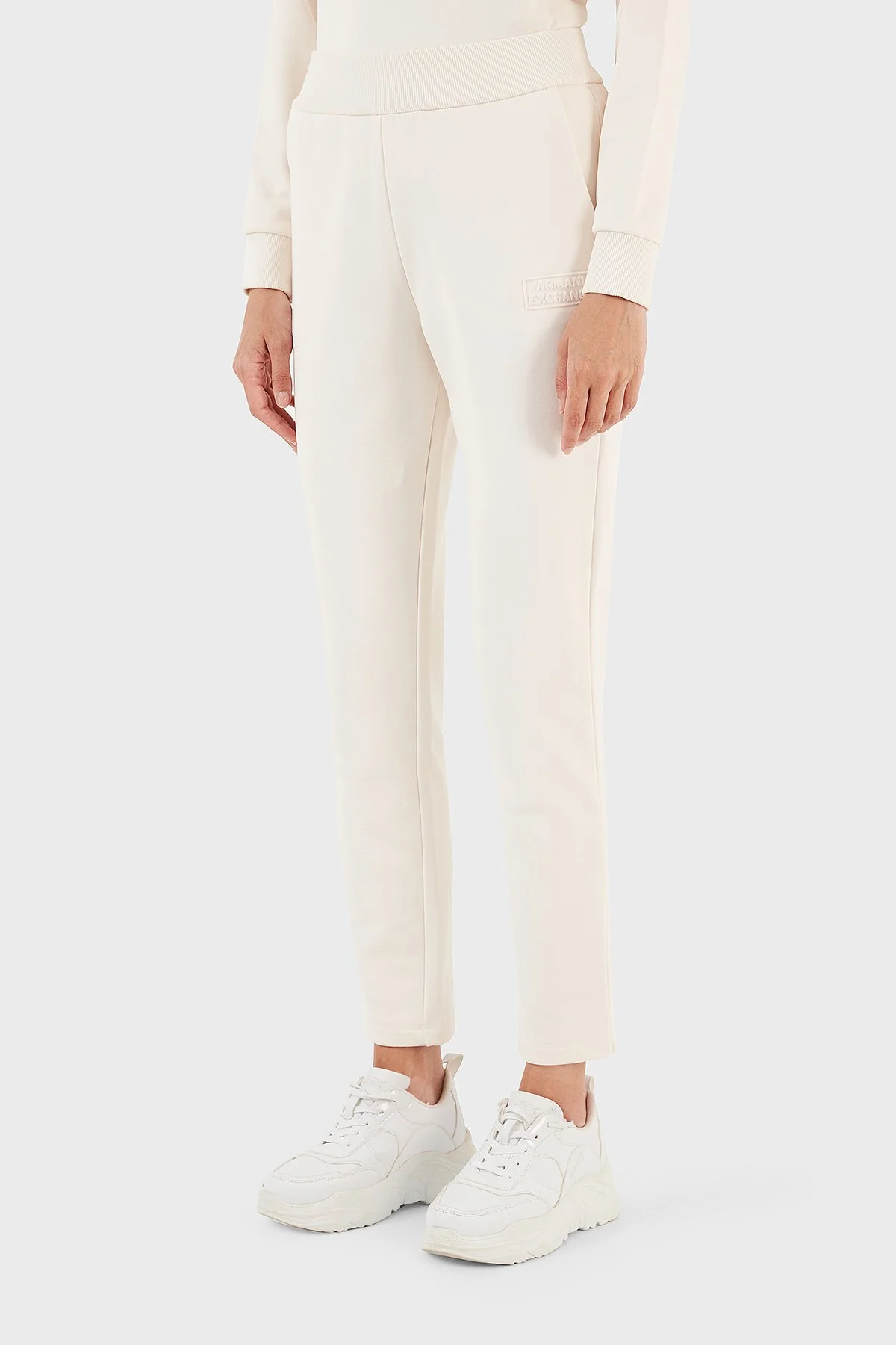 Armani Exchange Pamuklu Regular Fit Cepli Spor Bayan Pantolon 6RYP89 YJECZ 1130 BEJ - 3