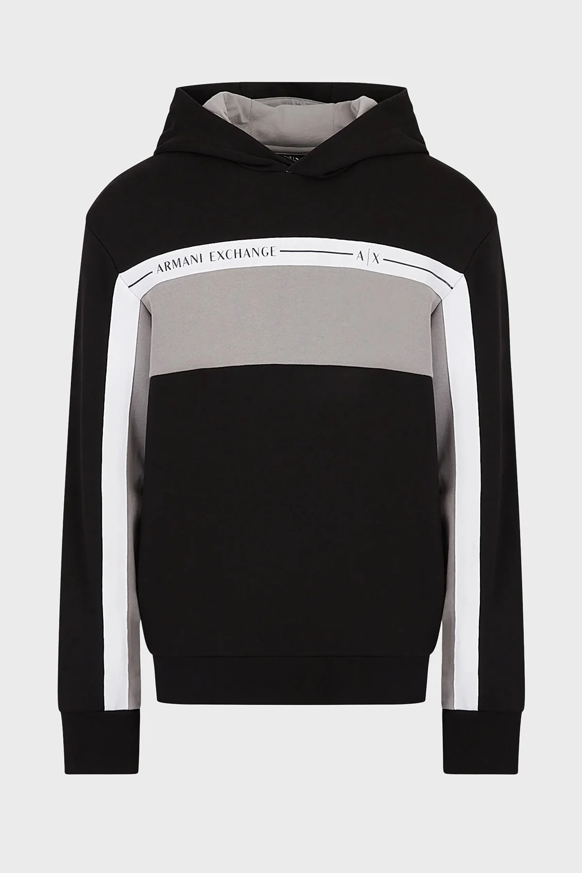 Armani Exchange Pamuklu Regular Fit Çizgili Tasarımlı Erkek Sweat 3RZMFB ZJDEZ 52AF SİYAH - 4