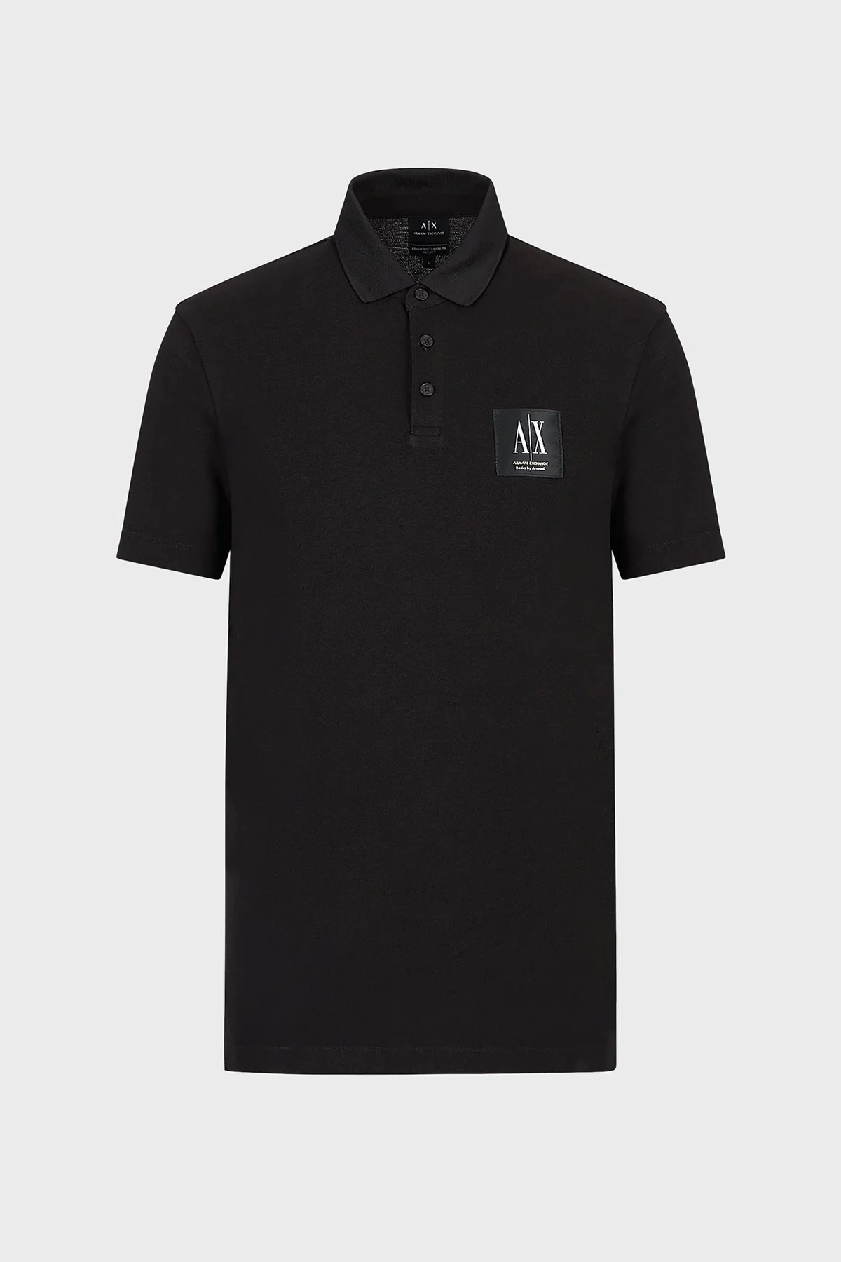 Armani Exchange Pamuklu Regular Fit Düğmeli Erkek Polo T Shirt 3RZFAA ZJ84Z 1200 SİYAH - 2