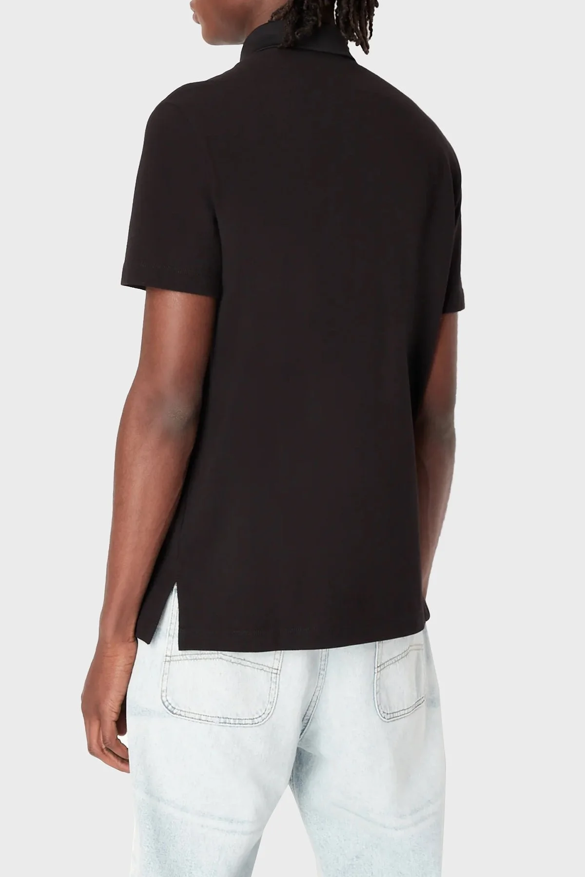 Armani Exchange Pamuklu Regular Fit Düğmeli Erkek Polo T Shirt 3RZFAA ZJ84Z 1200 SİYAH - 3