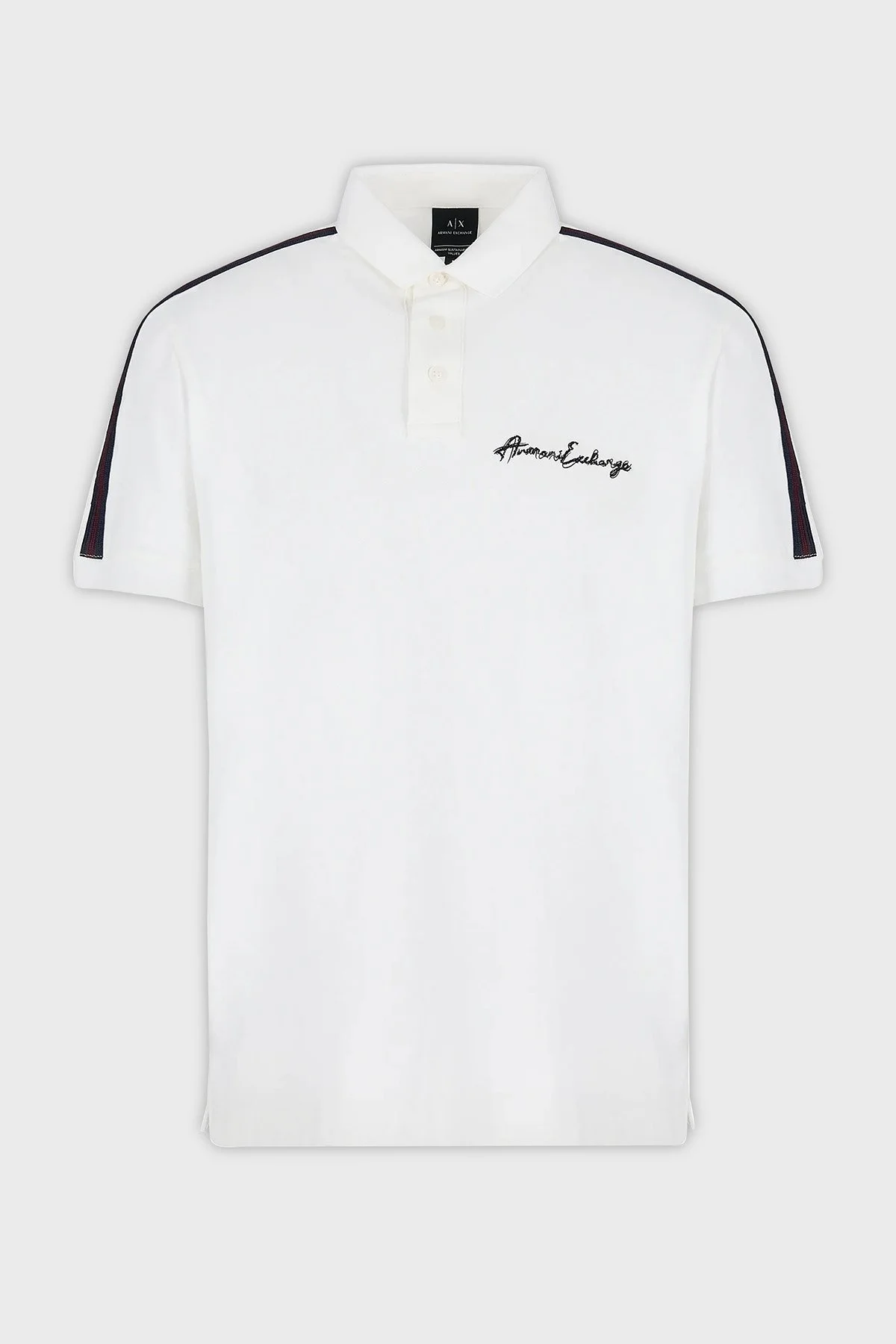 Armani Exchange Pamuklu Regular Fit Düğmeli Erkek Polo Yaka T Shirt 6RZFLD ZJYCZ 1116 BEYAZ - 4