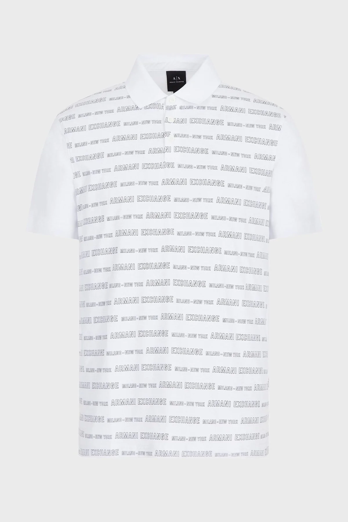 Armani Exchange Pamuklu Regular Fit Düğmeli T Shirt Erkek Polo 3LZFMW ZJH4Z 41AP BEYAZ - 4