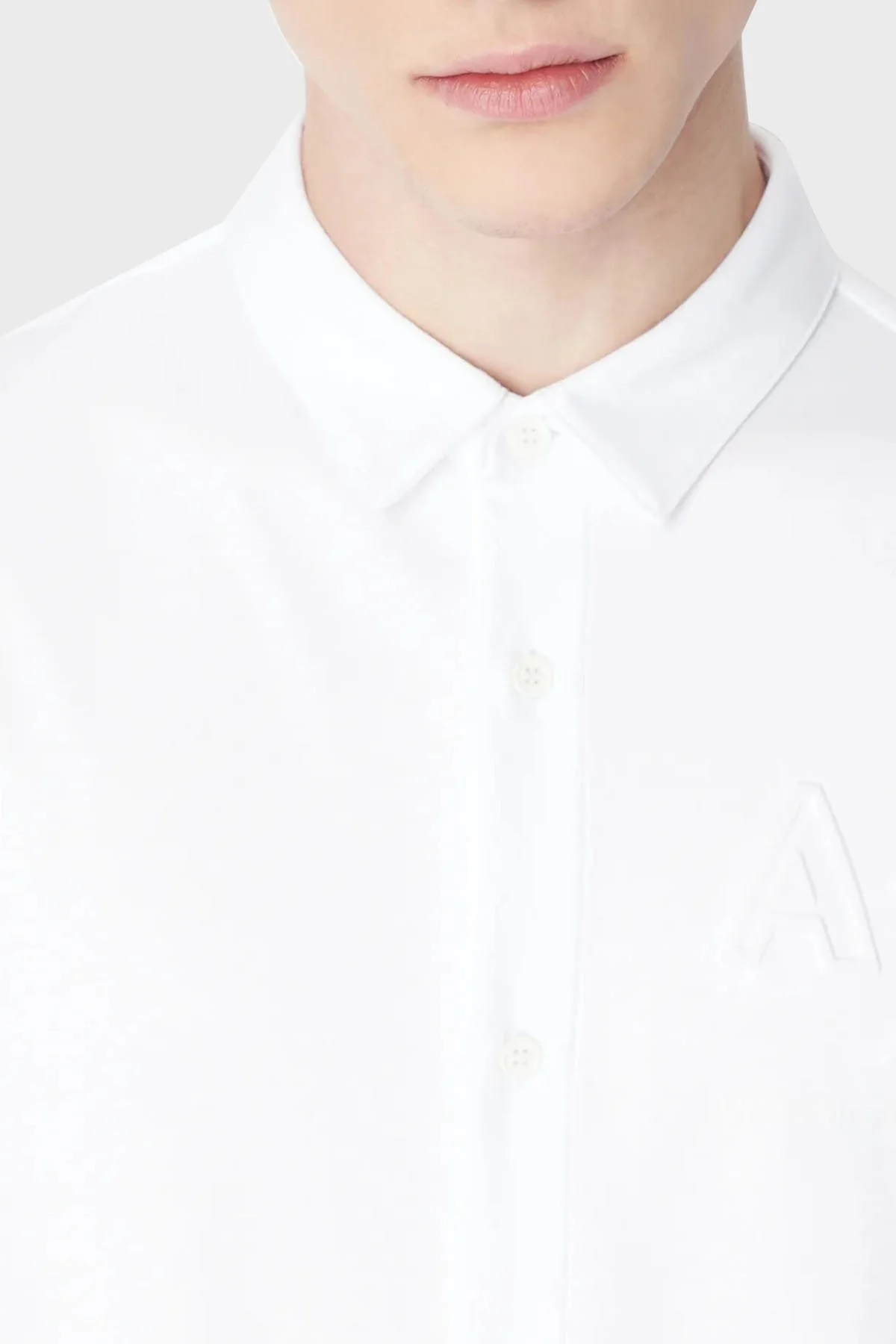 Armani Exchange Pamuklu Regular Fit Erkek Gömlek 3RZCHE ZJZEZ 1100 BEYAZ - 3