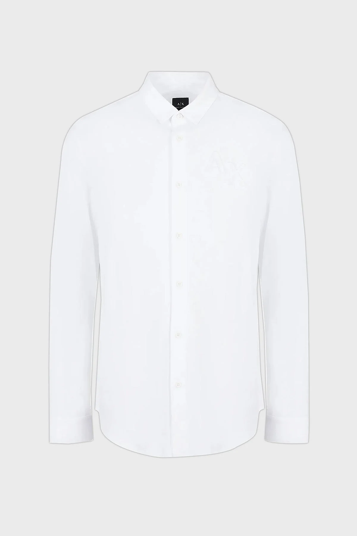 Armani Exchange Pamuklu Regular Fit Erkek Gömlek 3RZCHE ZJZEZ 1100 BEYAZ - 4