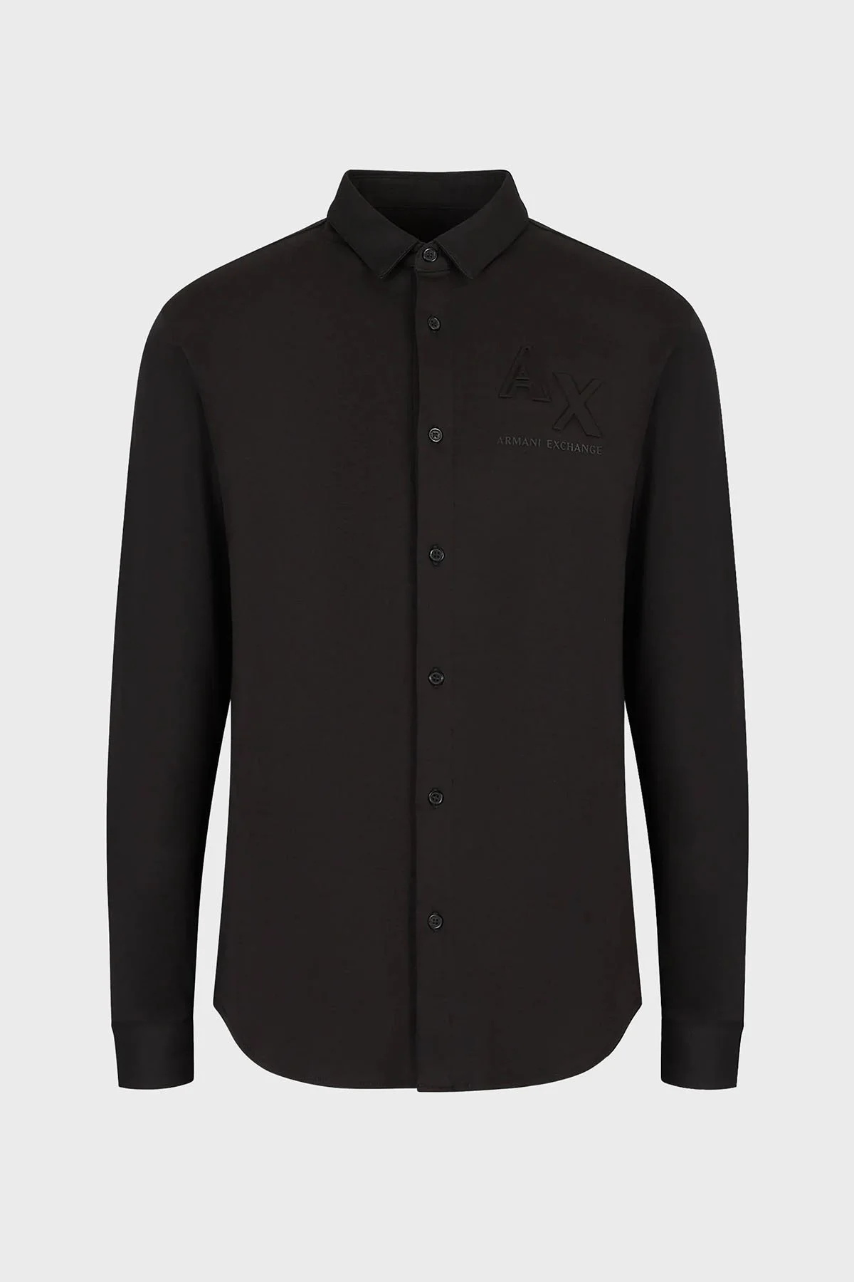 Armani Exchange Pamuklu Regular Fit Erkek Gömlek 3RZCHE ZJZEZ 1200 SİYAH - 4