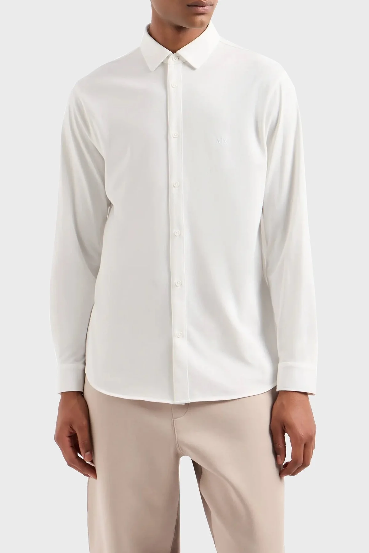 Armani Exchange Pamuklu Regular Fit Erkek Gömlek 6DZCHJ ZJEAZ 1116 BEYAZ - 1