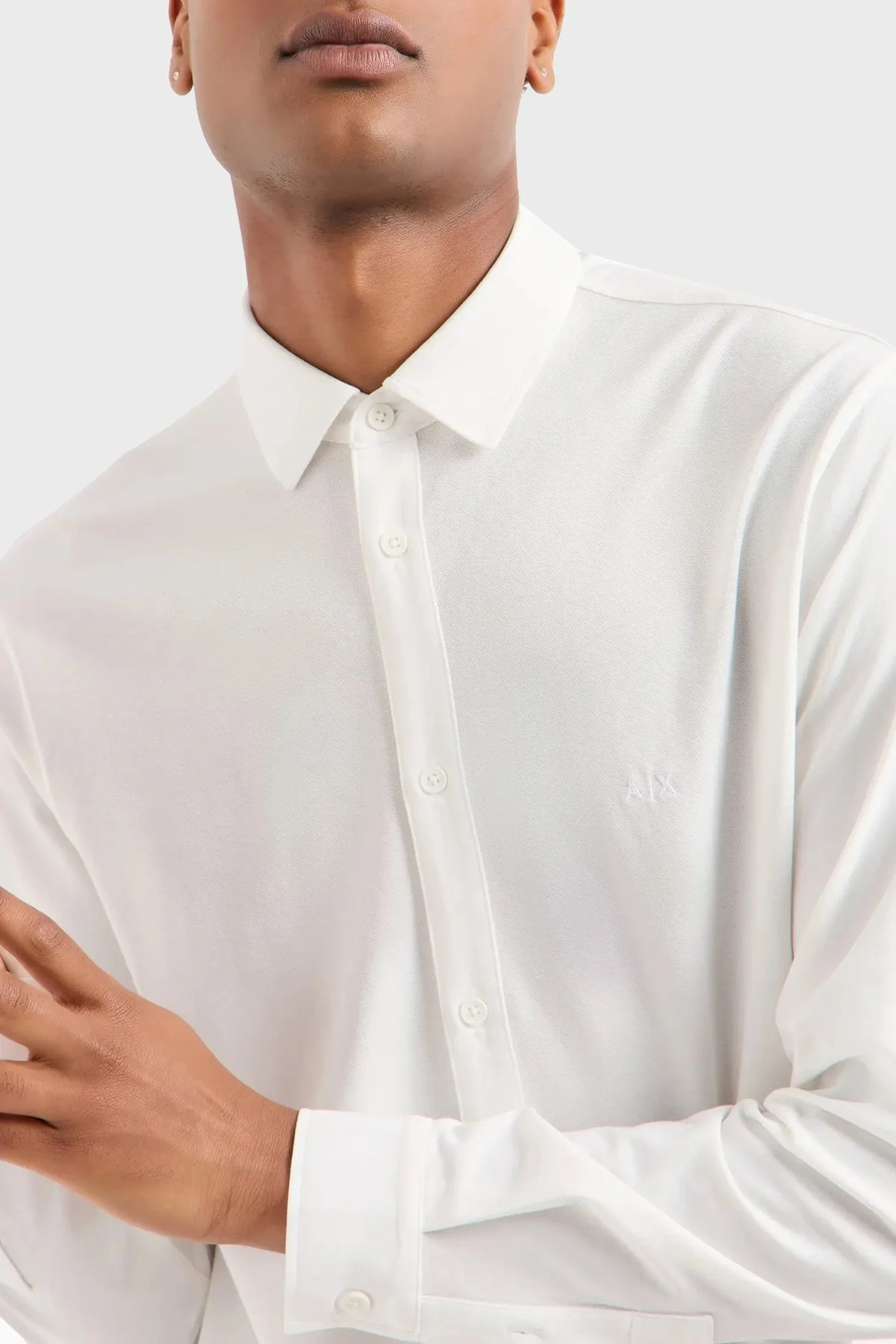 Armani Exchange Pamuklu Regular Fit Erkek Gömlek 6DZCHJ ZJEAZ 1116 BEYAZ - 4