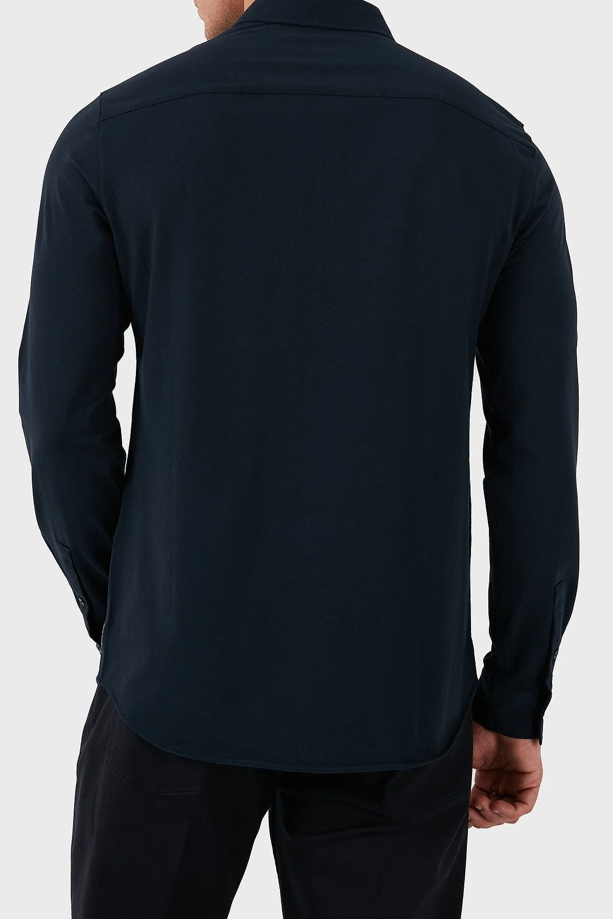 Armani Exchange Pamuklu Regular Fit Erkek Gömlek 6DZCHJ ZJEAZ 1510 LACİVERT - 2