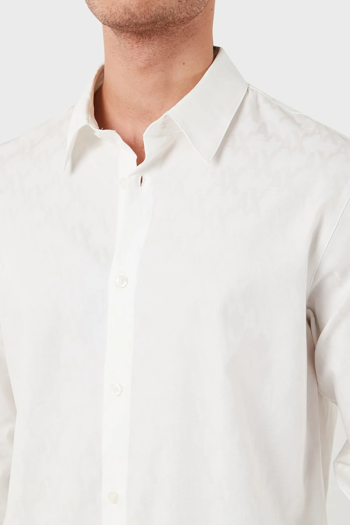 Armani Exchange Pamuklu Regular Fit Erkek Gömlek 6DZCL1 ZN5XZ 1116 BEYAZ - 6