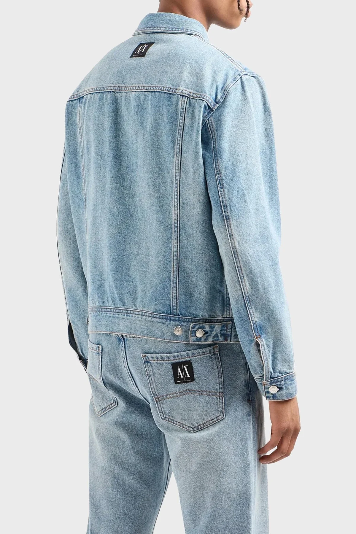 Armani Exchange Pamuklu Regular Fit Erkek Kot Ceket 8NZBP4 Z2P1Z 1500 MAVİ - 3