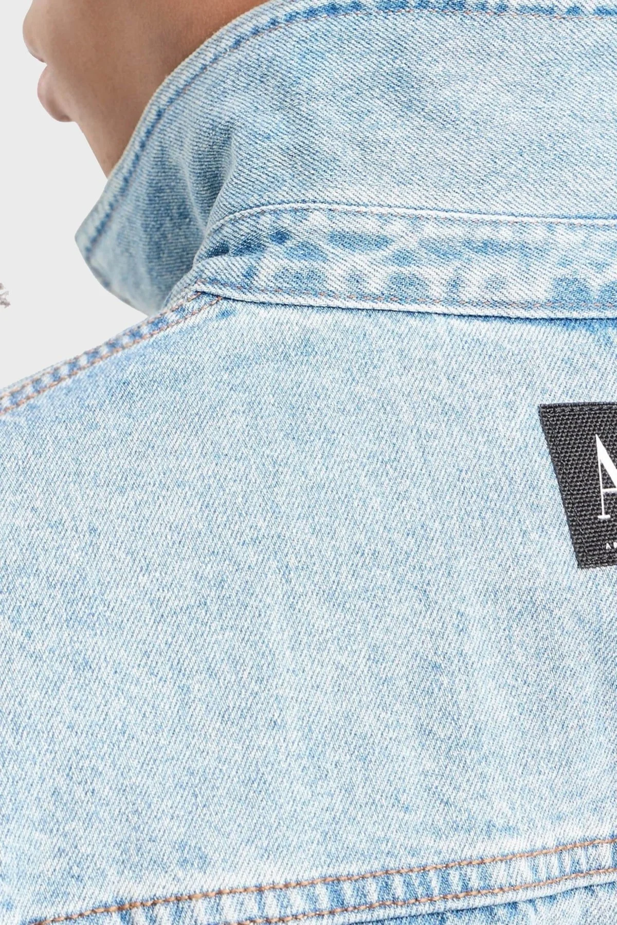 Armani Exchange Pamuklu Regular Fit Erkek Kot Ceket 8NZBP4 Z2P1Z 1500 MAVİ - 4