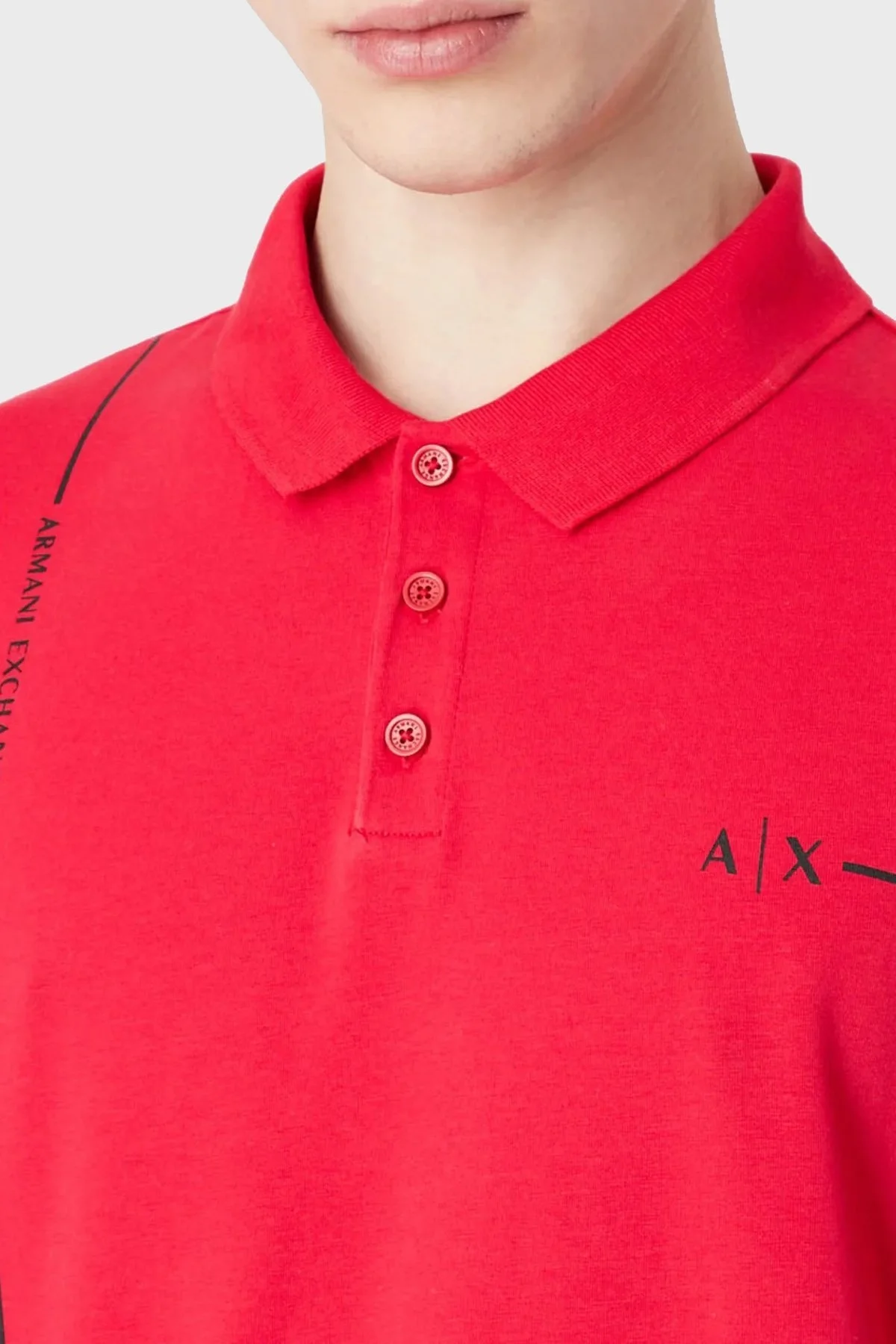 Armani Exchange Pamuklu Regular Fit Erkek Polo T Shirt 3RZFBB ZJCDZ 14AQ KIRMIZI - 3