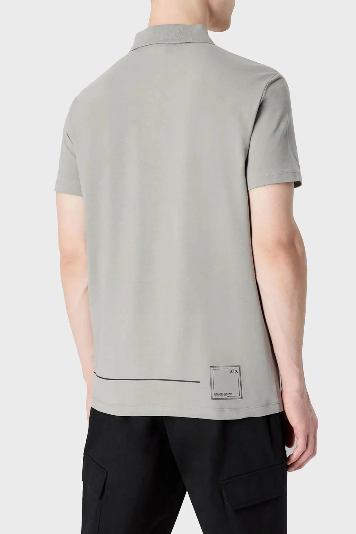 Armani Exchange Pamuklu Regular Fit Erkek Polo T Shirt 3RZFBB ZJCDZ 1913 GRİ - 2