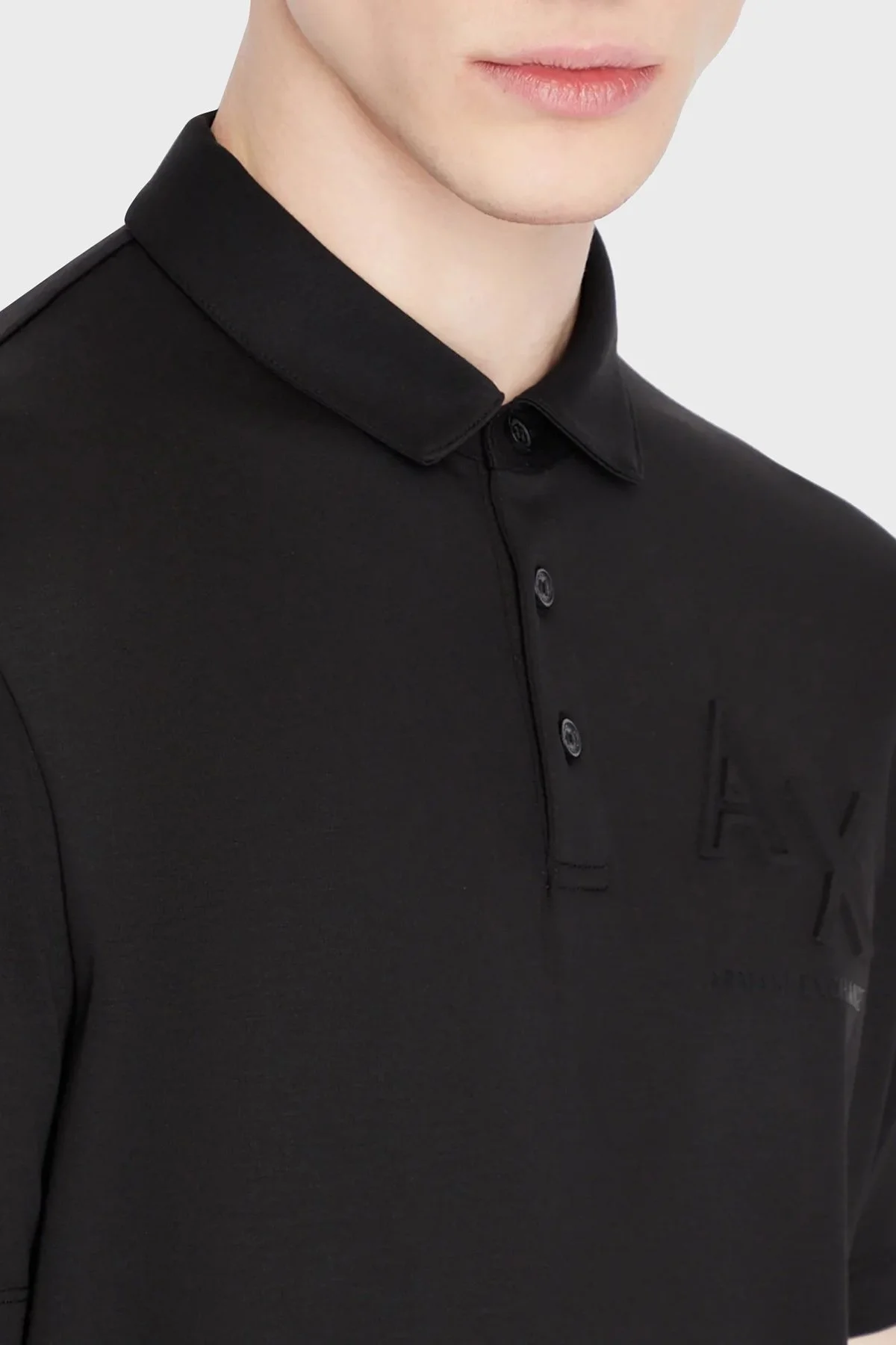 Armani Exchange Pamuklu Regular Fit Erkek Polo T Shirt 3RZFHE ZJZEZ 1200 SİYAH - 3