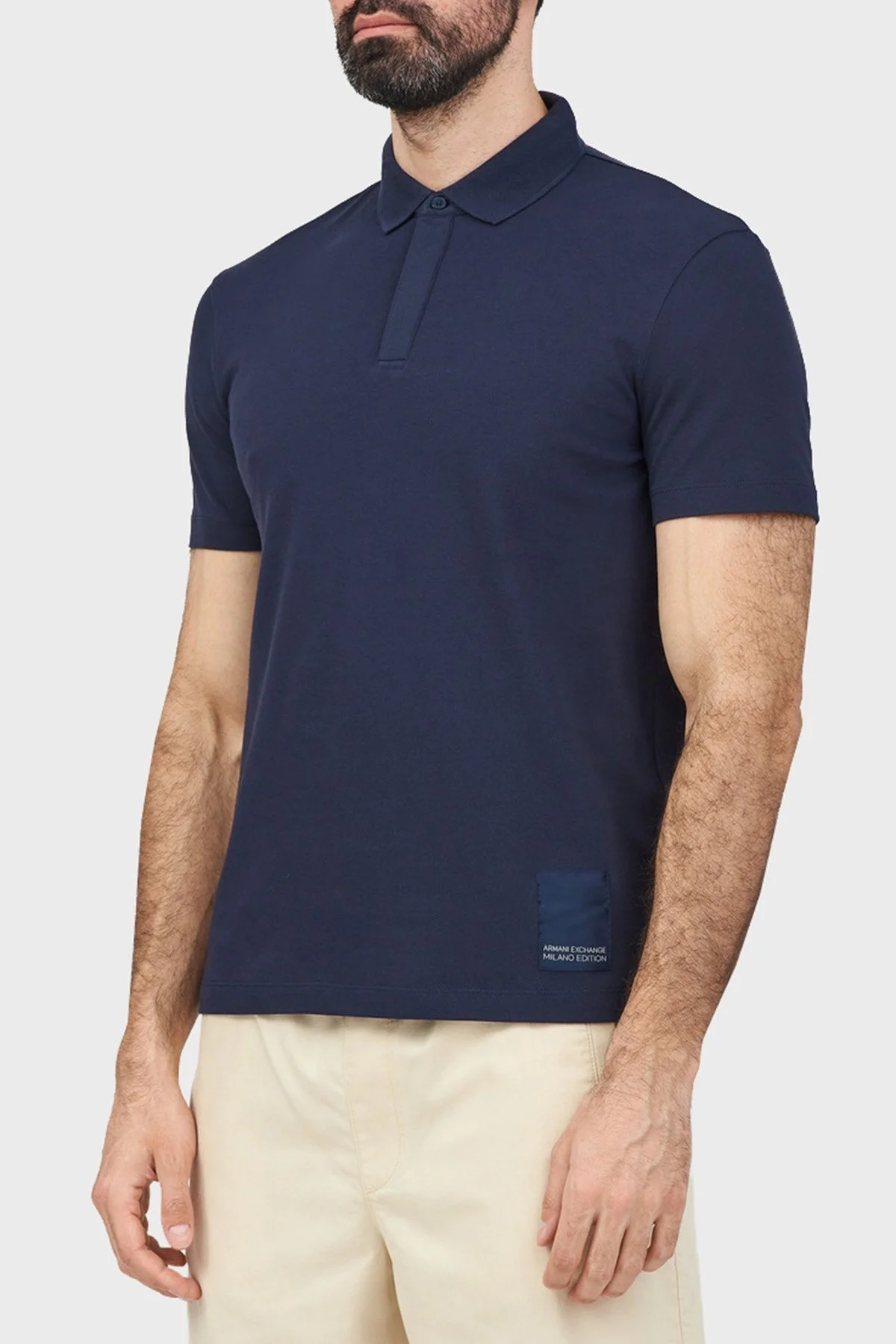 Armani Exchange Pamuklu Regular Fit Erkek Polo Yaka T Shirt 3DZFHH ZJXHZ 15CX LACİVERT - 1