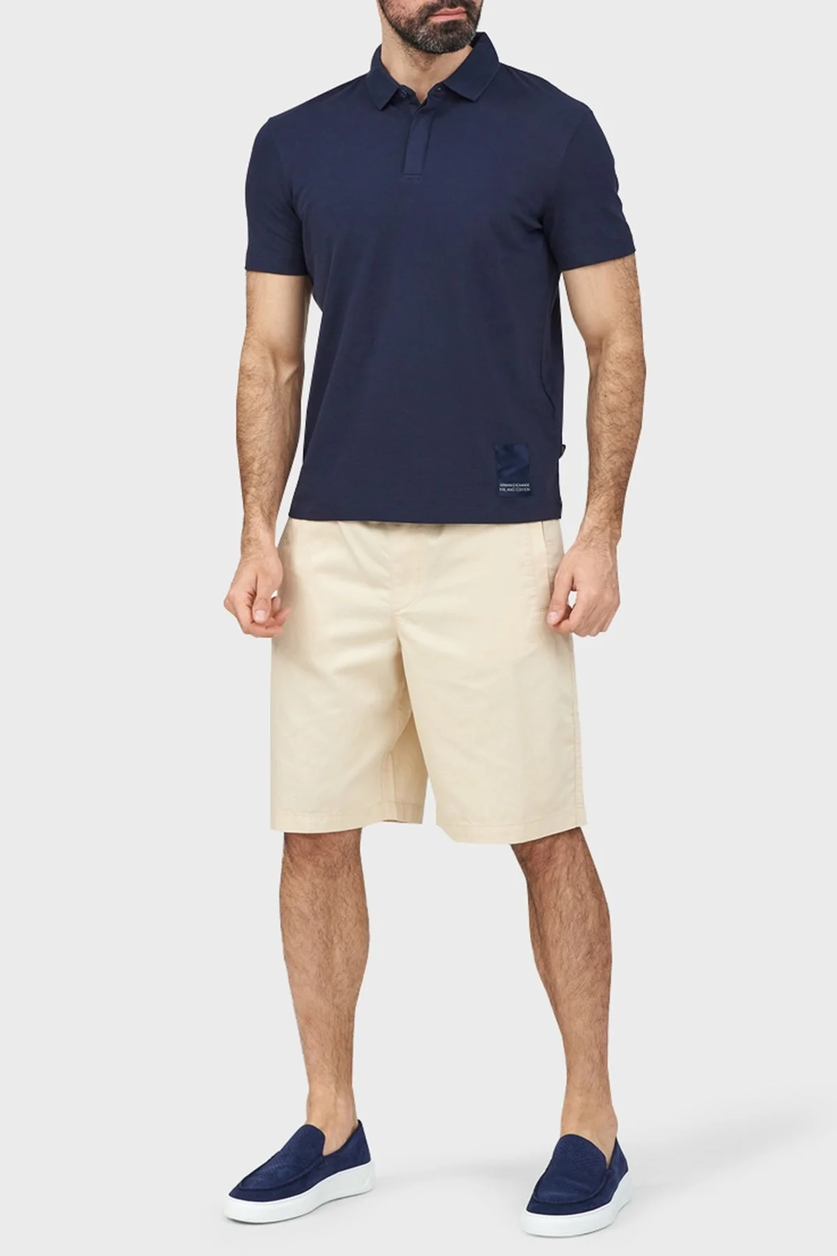 Armani Exchange Pamuklu Regular Fit Erkek Polo Yaka T Shirt 3DZFHH ZJXHZ 15CX LACİVERT - 3