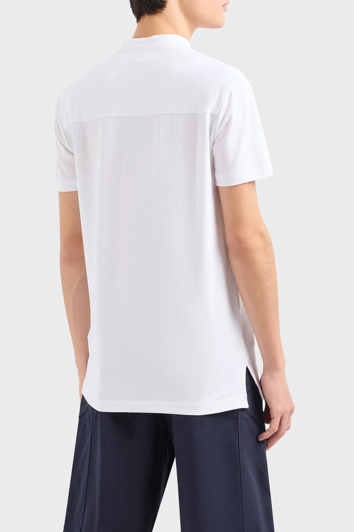 Armani Exchange Pamuklu Regular Fit Erkek Polo Yaka T Shirt 3DZFHZ ZJXHZ 1100 BEYAZ - 3